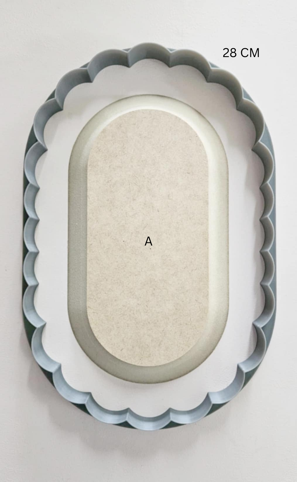 Oversized Cutter - Scalloped Tablet