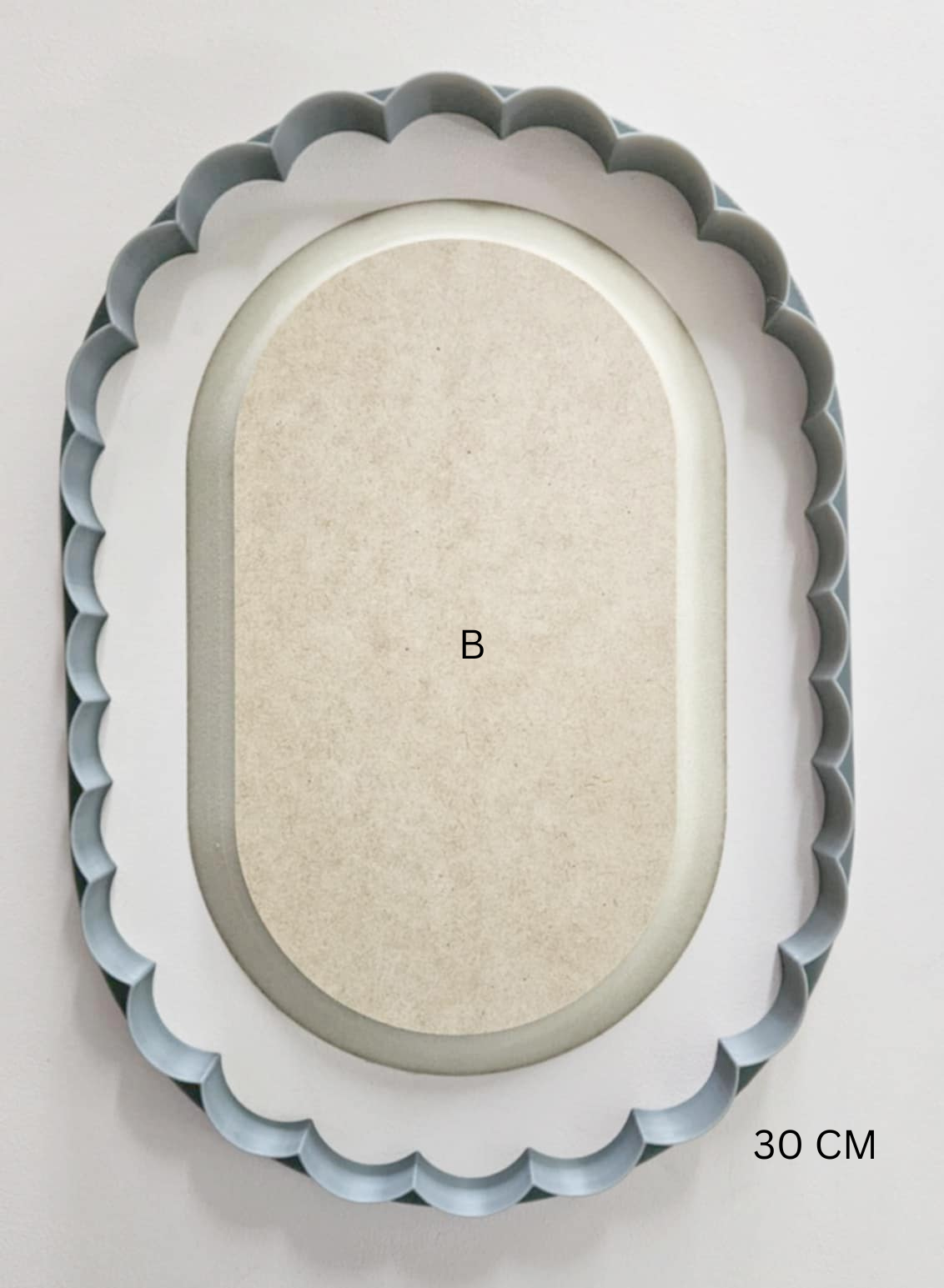 Oversized Cutter - Scalloped Tablet