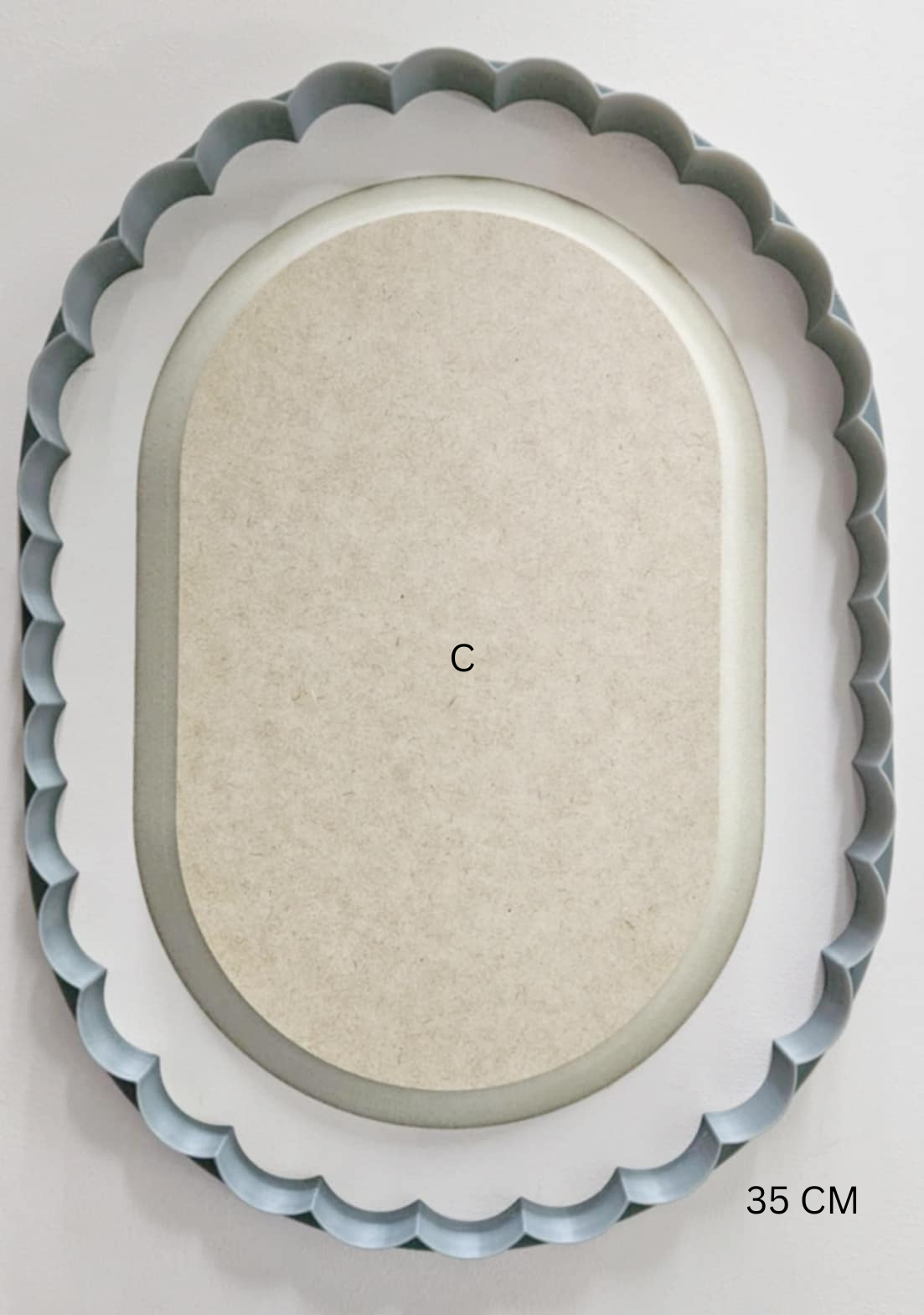 Oversized Cutter - Scalloped Tablet