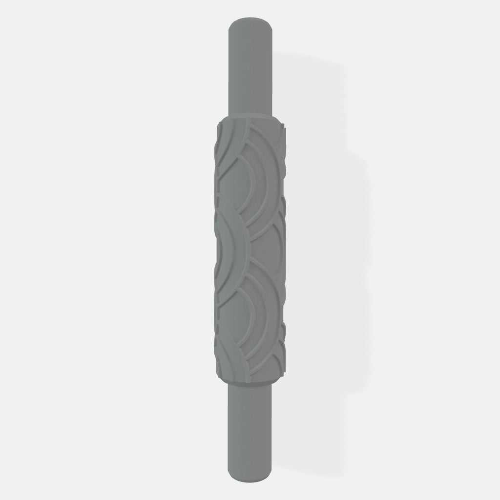 'Circle Waves' Jumbo Texture Roller