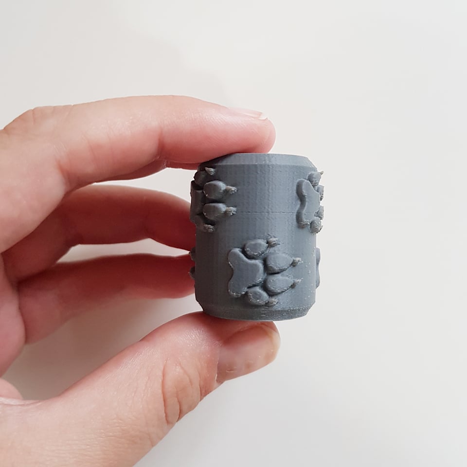 'Dog Paw Print' Small Texture Roller