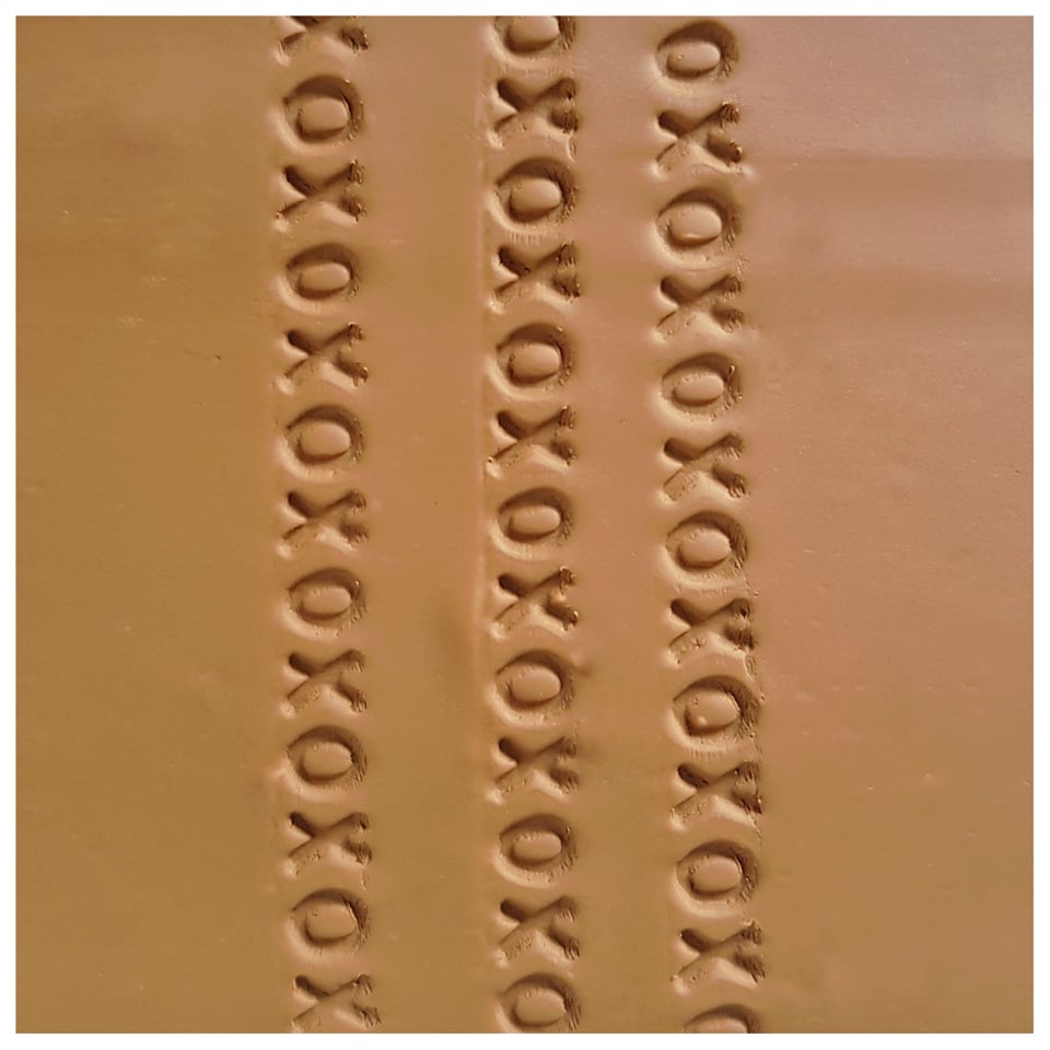 'I love you like XO' Micro Texture Roller