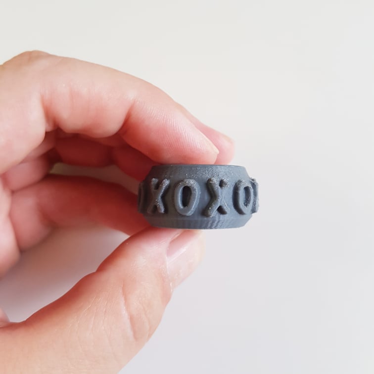 'I love you like XO' Micro Texture Roller