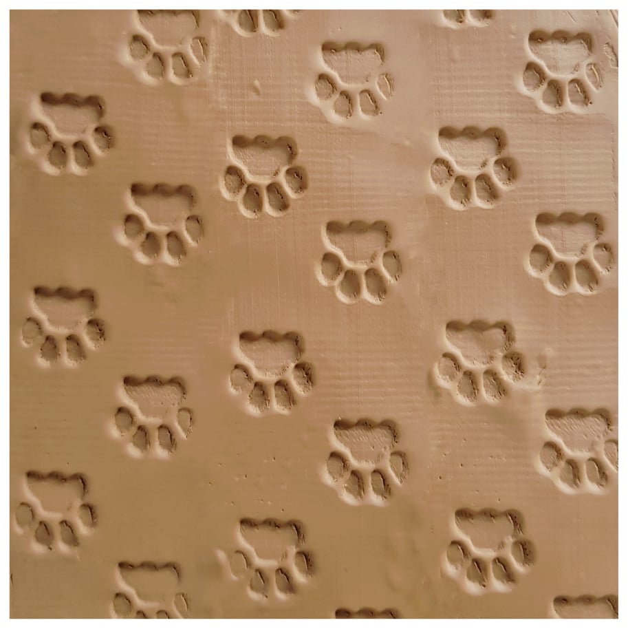 'Cat Paw Print' Small Texture Roller