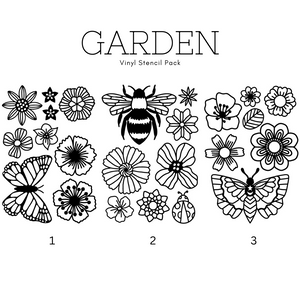 Garden Vinyl Stencil Pack