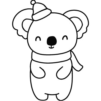 Christmas Animal - Koala Stamp