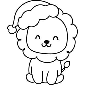 Christmas Animal - Lion Stamp