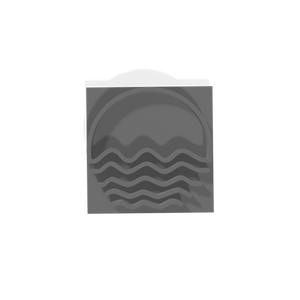 Waves and Sun Stamp