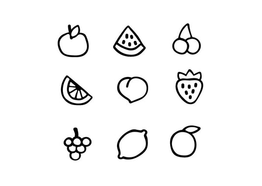 Mini Fruit Salad Stamps