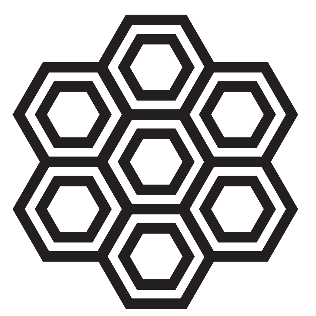 Hexagonal Beehive Stamp
