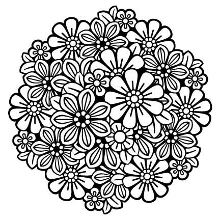 'Flower Crown 3' Stamp