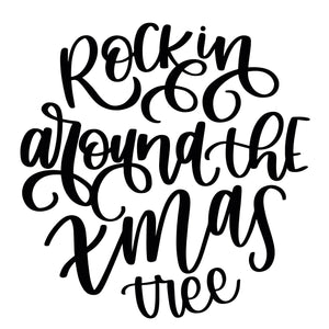 'Rockin Around the Christmas Tree' Stamp