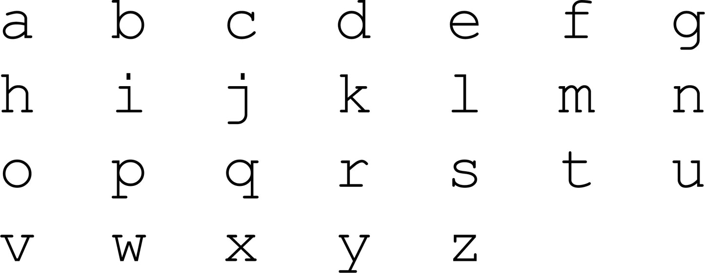 Alphabet Stamps