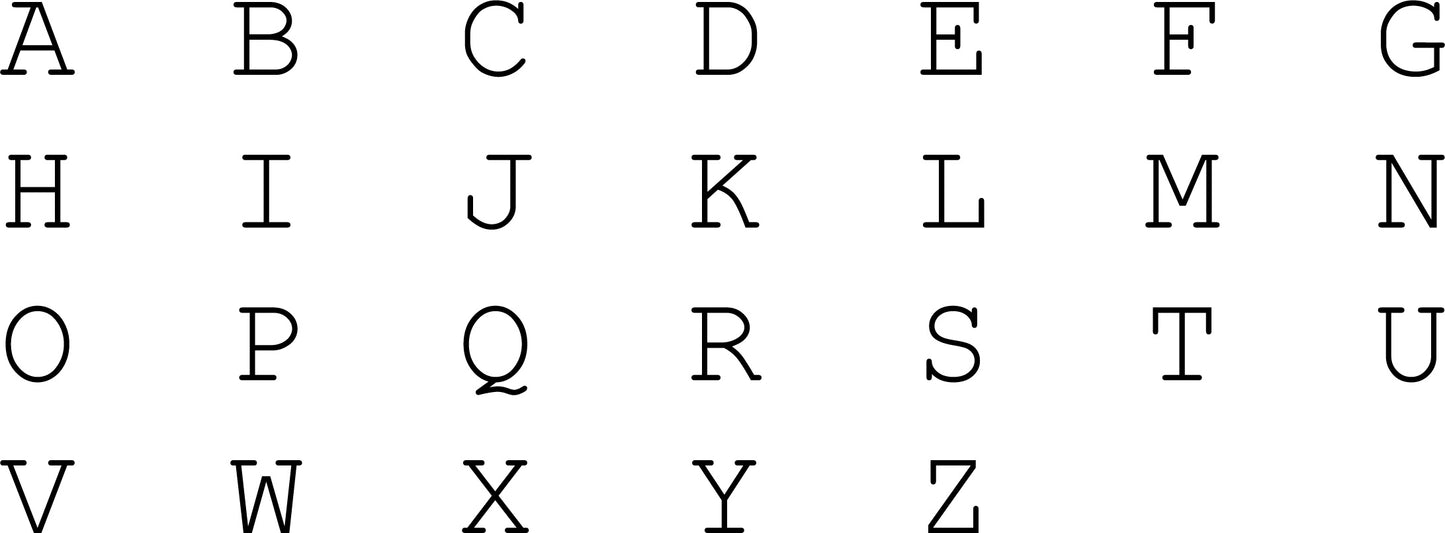 Alphabet Stamps